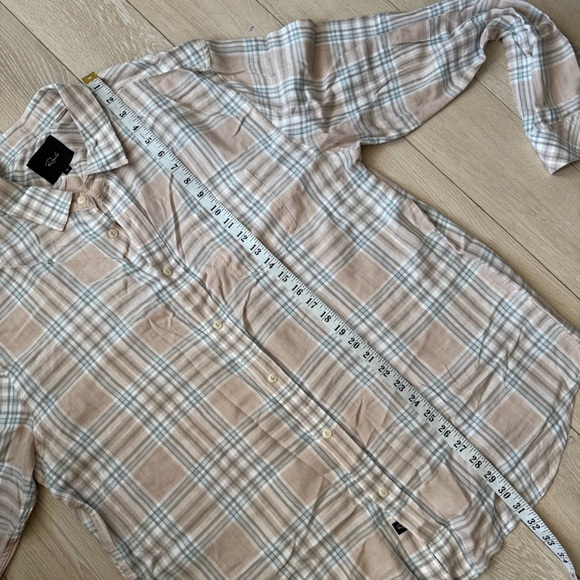 Rails Men’s Wyatt Plaid Button Down Shirt in Ebi Blues Size XL - Picture 5 of 11